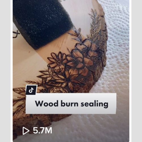 wood burning tiktok video