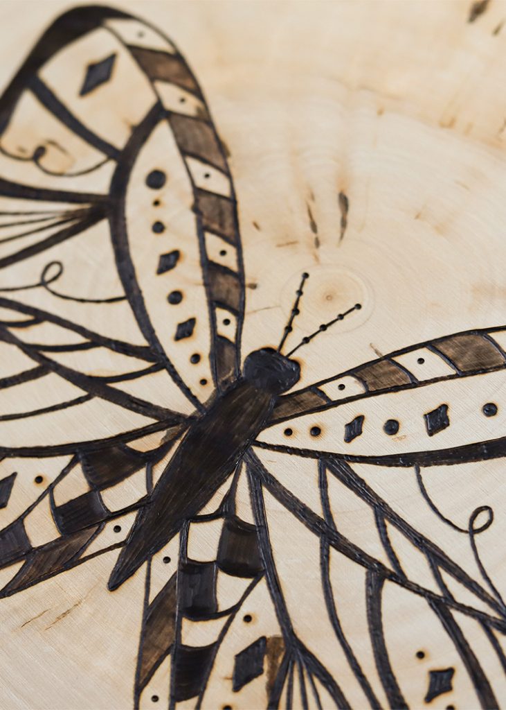 butterfly wood art