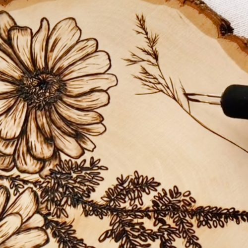 prep wood for pyrography art