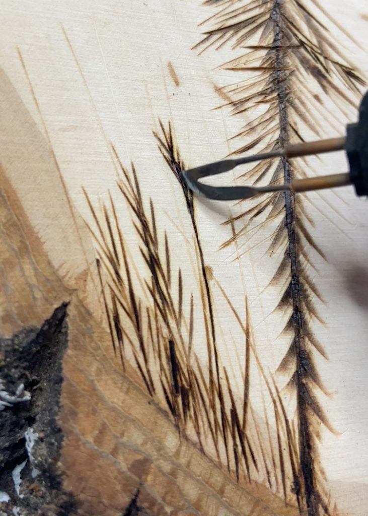 selling wood burning art