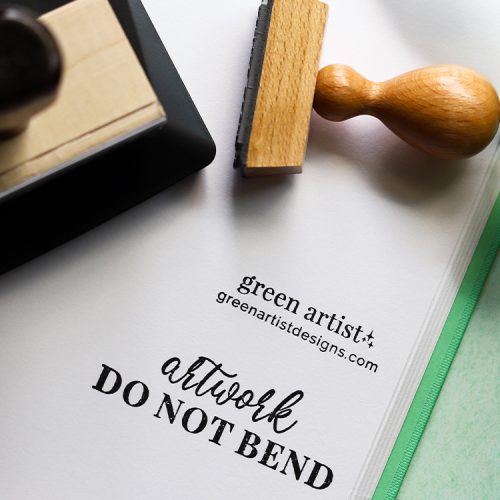 using stamps in art business