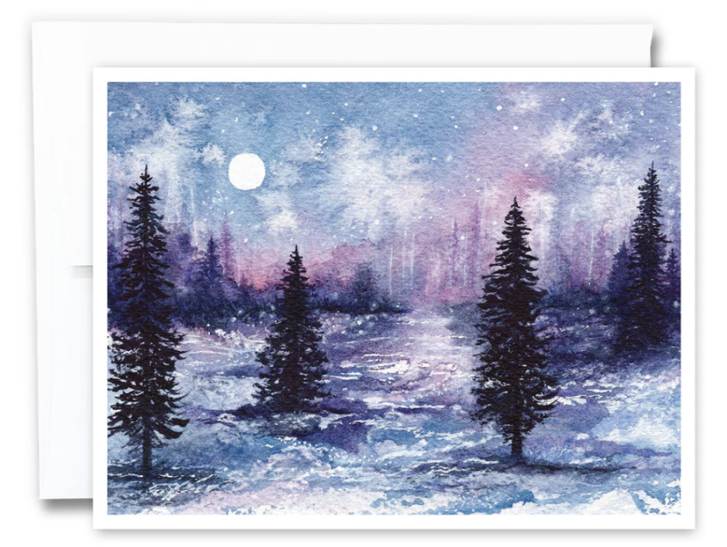 winter fairytale greeting card