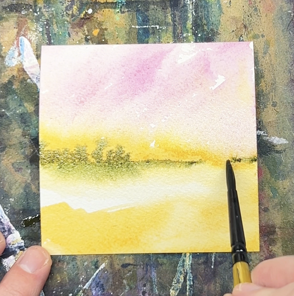 abstract sunflower landscape