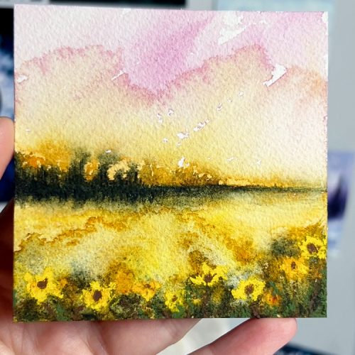 sunflower landscape