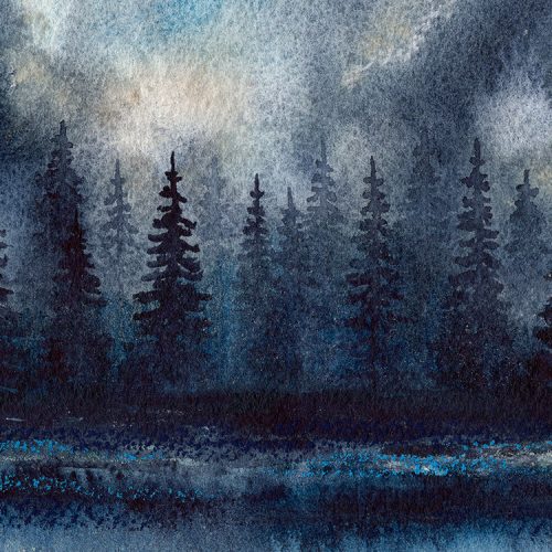 landscape watercolor challenge