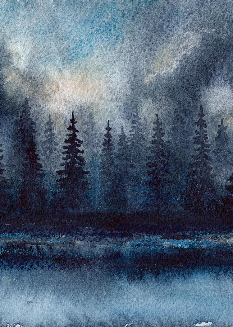 landscape watercolor challenge