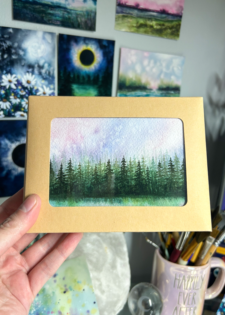 boxed notecard set packaging