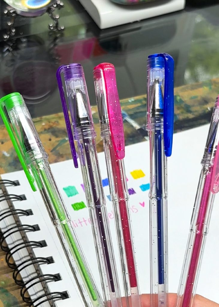 shuttle art glitter gel pens