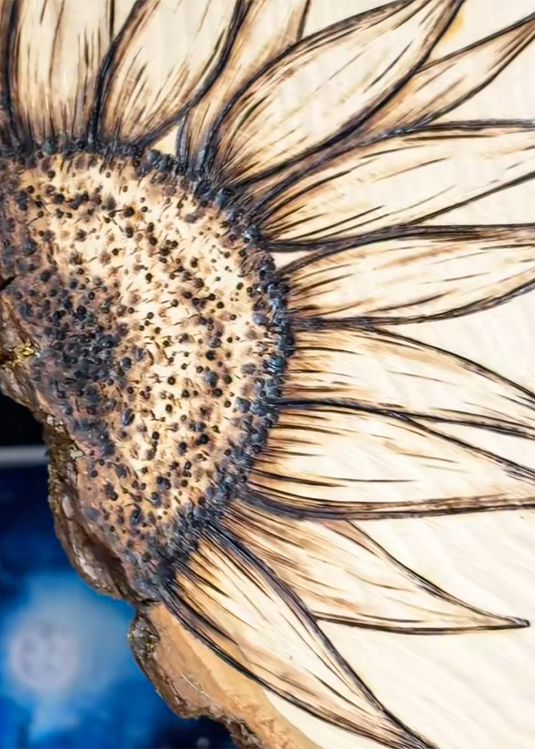 wood burning art