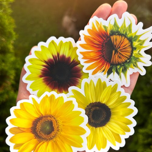 my sunflower stickers