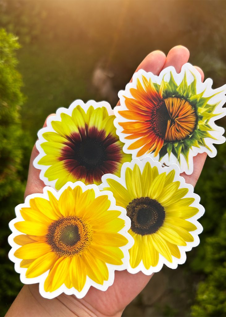 my sunflower stickers