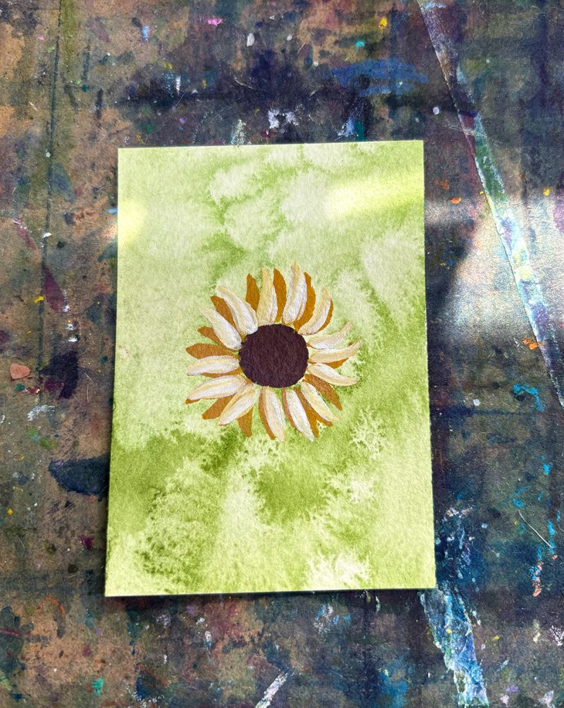 sunflower drawing tutorial