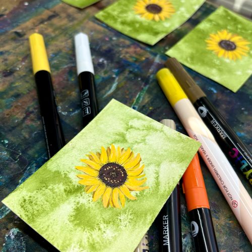 sunflower marker tutorial