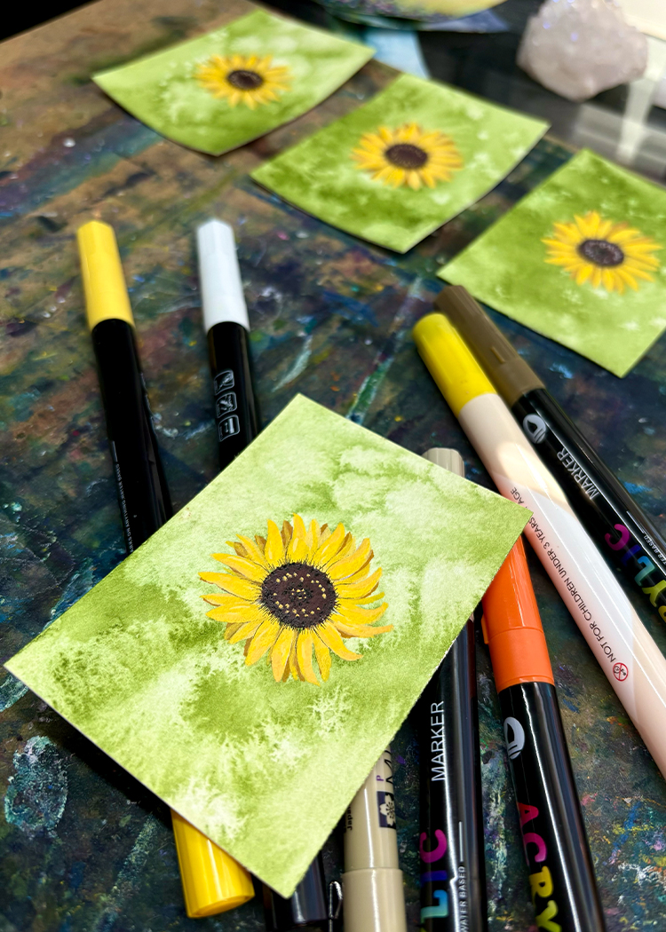 sunflower marker tutorial