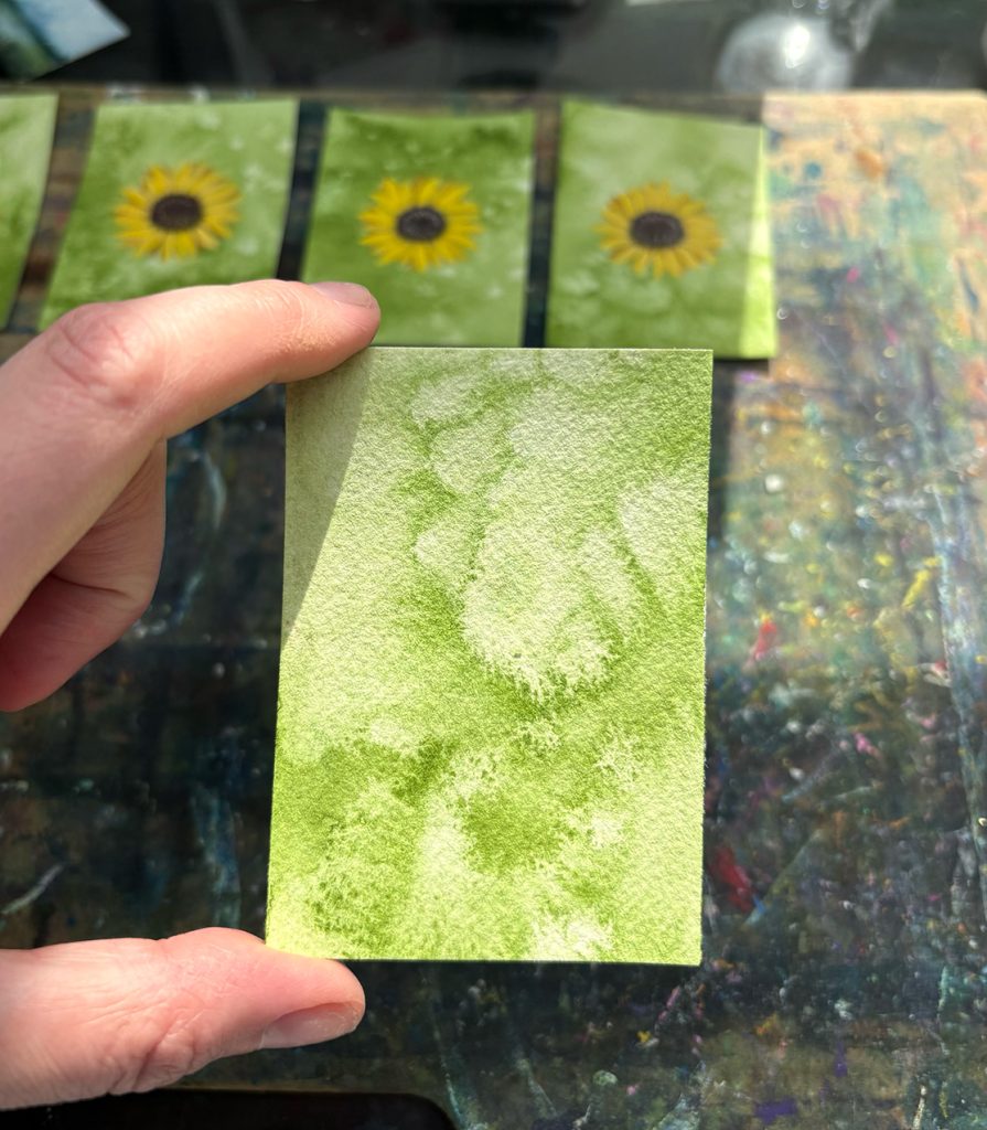 sunflower painting