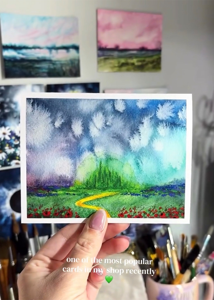 one of my most popular notecards